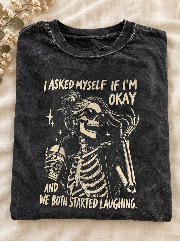 We Both Started Laughing Skeleton Tee