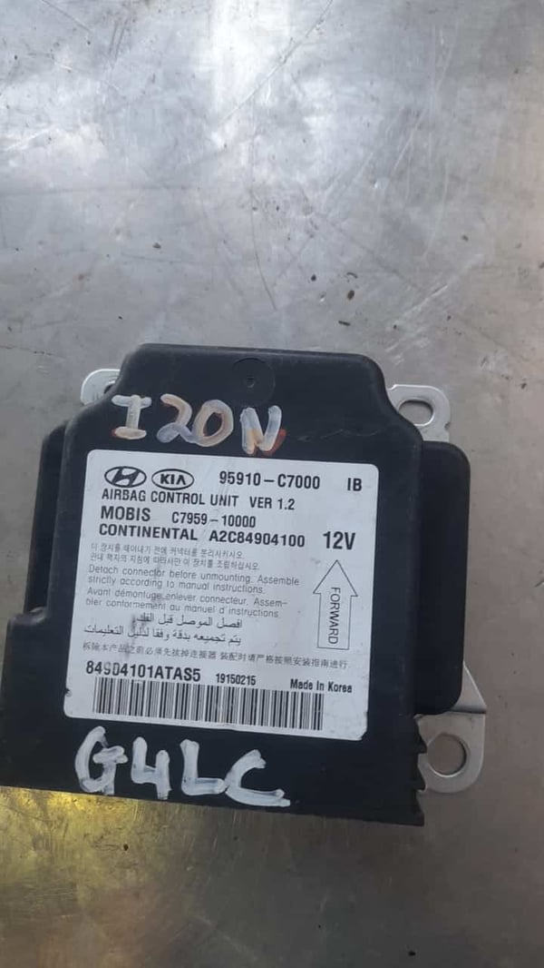 2018 Hyundai I20 Airbag Module 95910C7000