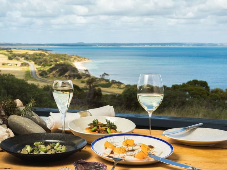Eating Drinking Sunset Cafe Food Wine Restaurant Kangaroo Island