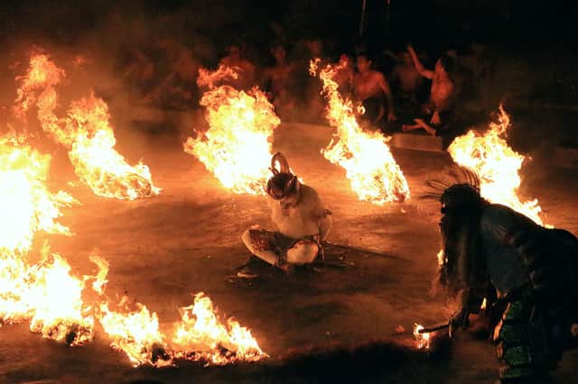 Kecak fire dance at Uluwatu Temple