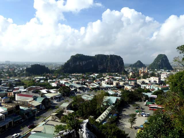 View over the Marble Mountains, Da Nang