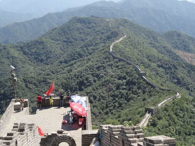 View along the Great Wall ridge at Mutianyu