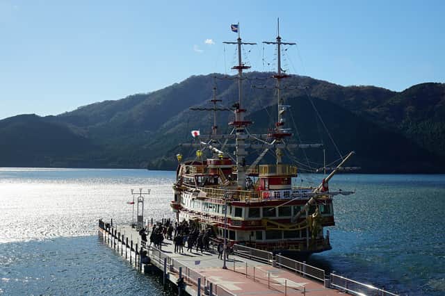Sightseeing ship on Lake Ashi in Hakone