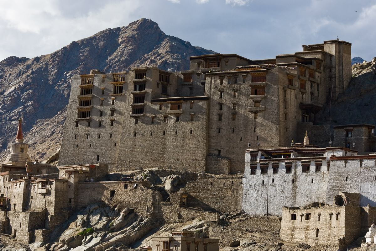 Leh Palace above the old town, Ladakh, India