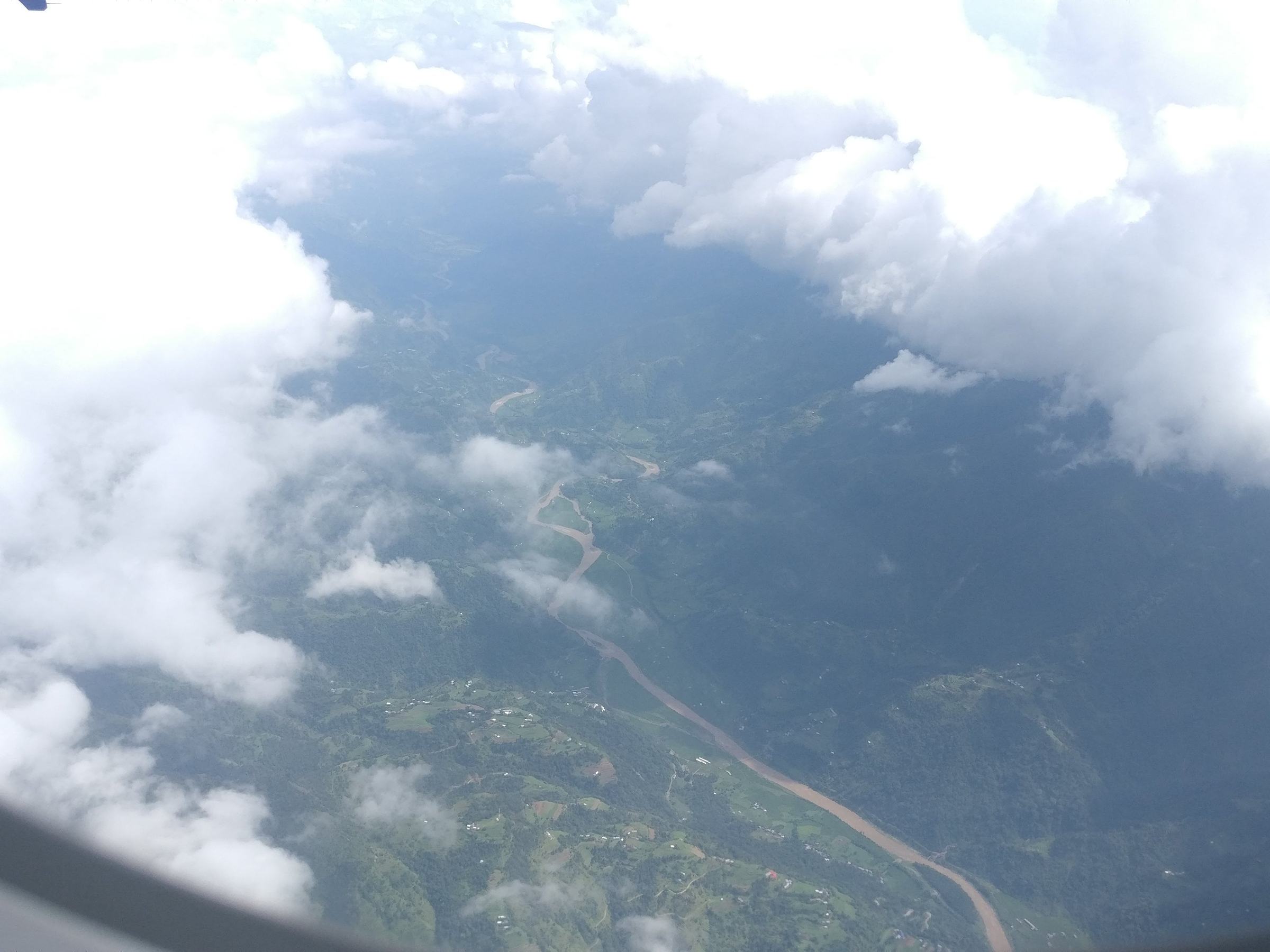 Kathmandu valley from the air
