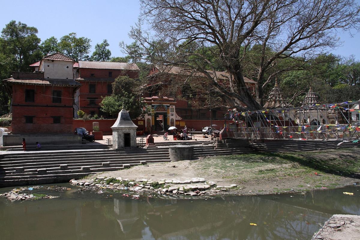 The Bagmati River at Pashupatinath, Kathmandu, Nepal