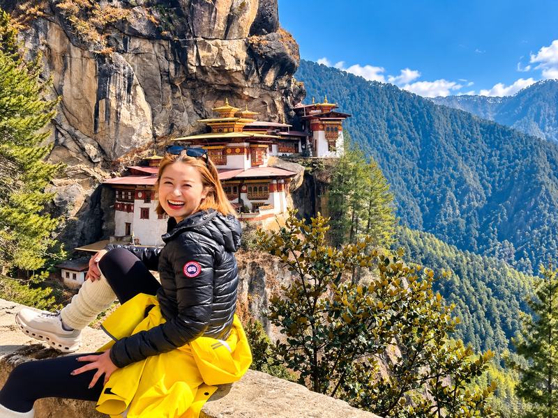 Climb to Tiger's Nest, welded to a cliff 900 metres above the valley.