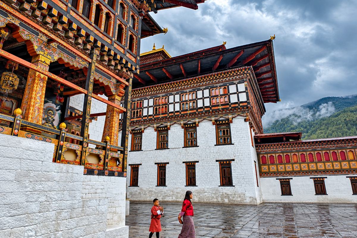 Tashichho Dzong courtyard, Thimphu