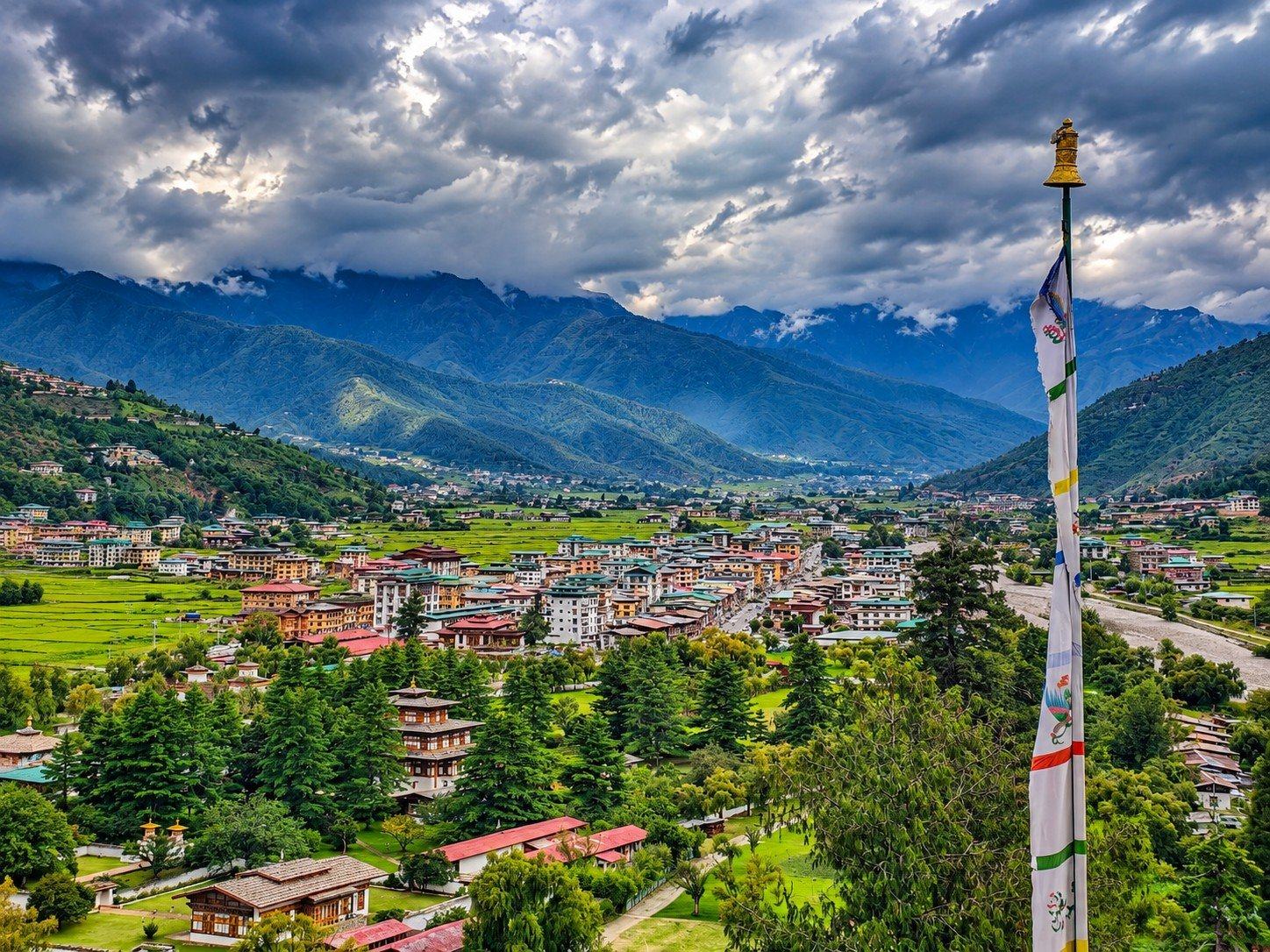 Paro town and its valley