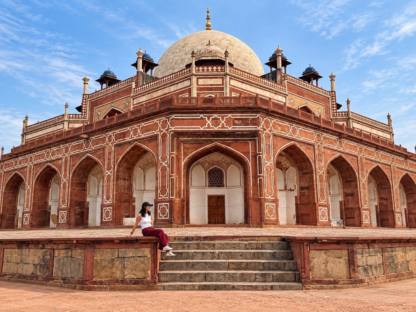 Humayun's Tomb, if the flight allows