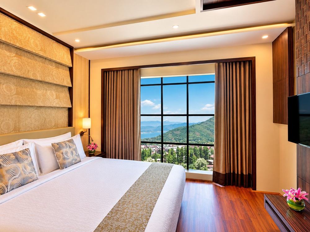 Four Points by Sheraton Srinagar – Guest room with mountain view