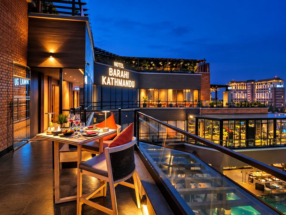 Hotel Barahi Kathmandu – The Deck rooftop restaurant