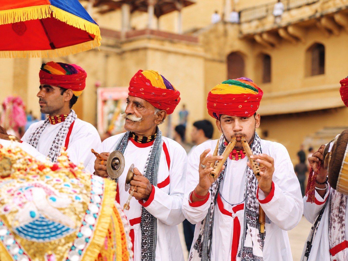 Musicians at Amber Fort