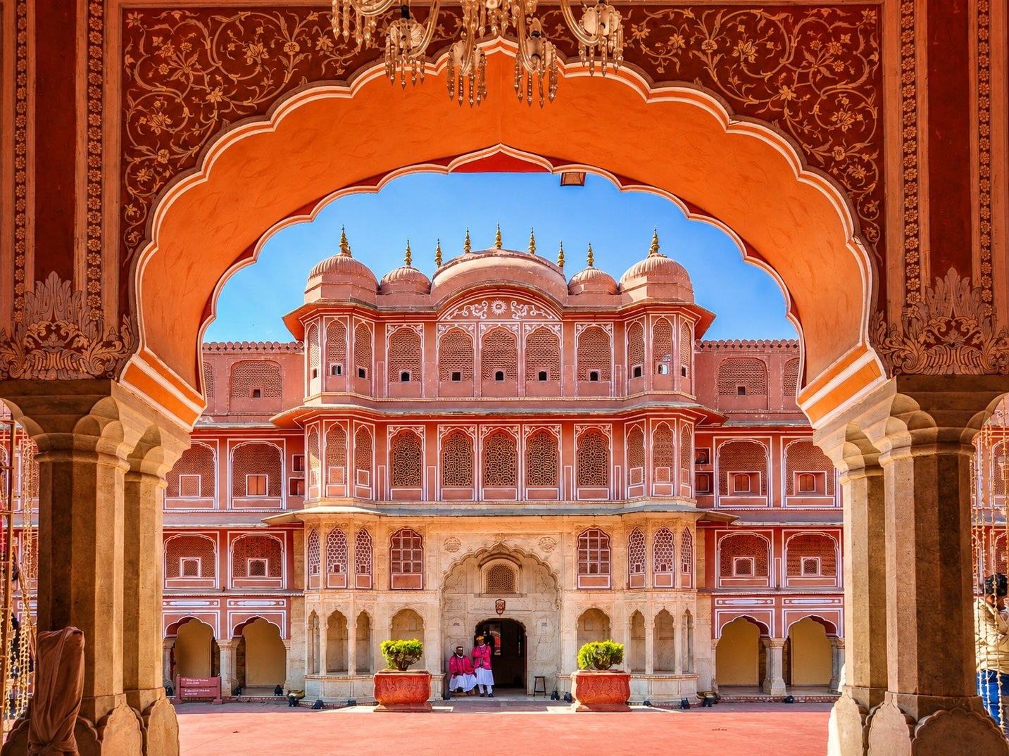 City Palace through the arch