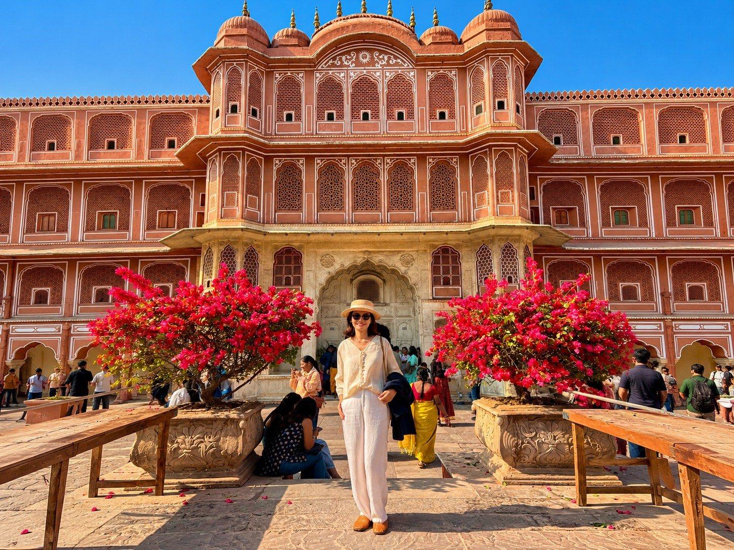 Bougainvillea at the City Palace