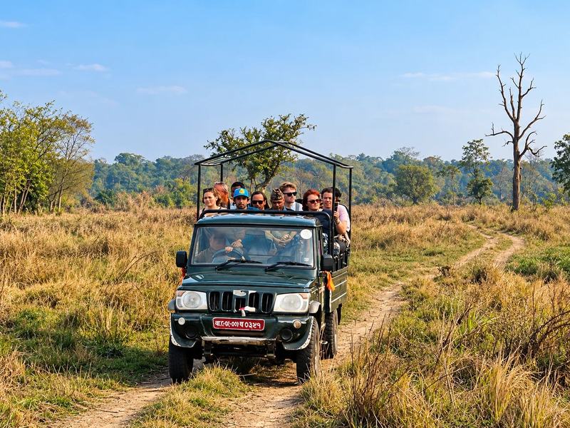 Two nights beside Chitwan National Park, with a naturalist leading the way