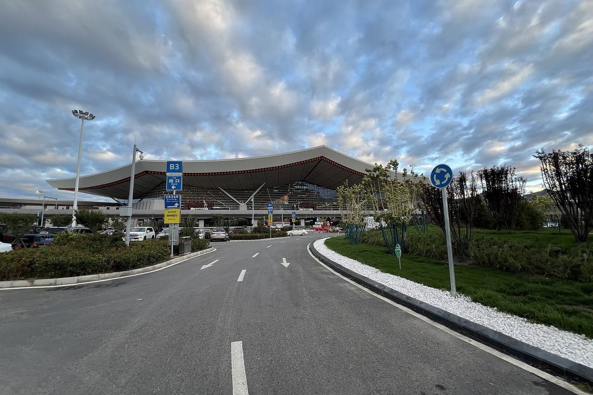 The terminal of Lhasa Gonggar Airport, Tibet
