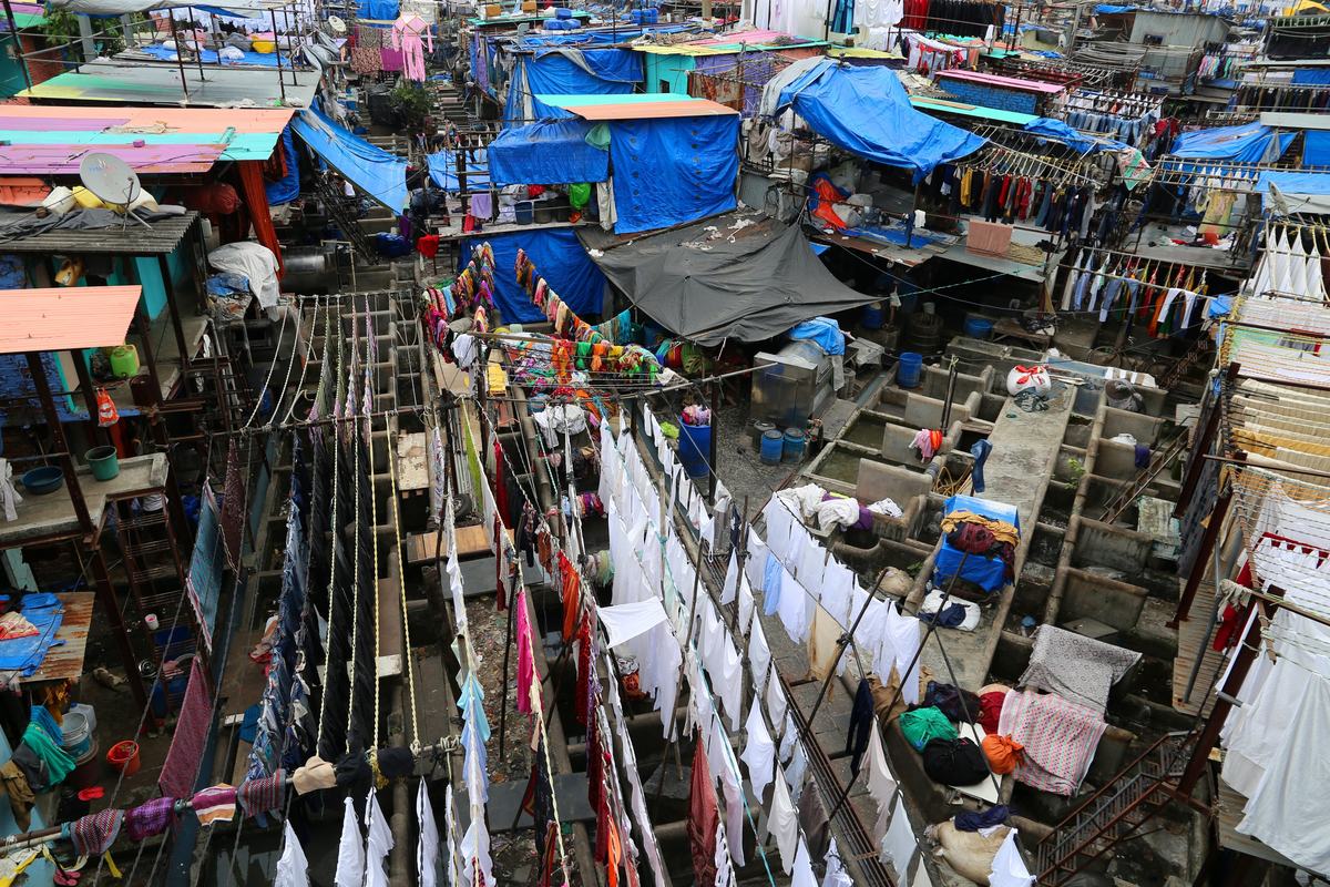 Dhobi Ghat open-air laundry, Mumbai, India