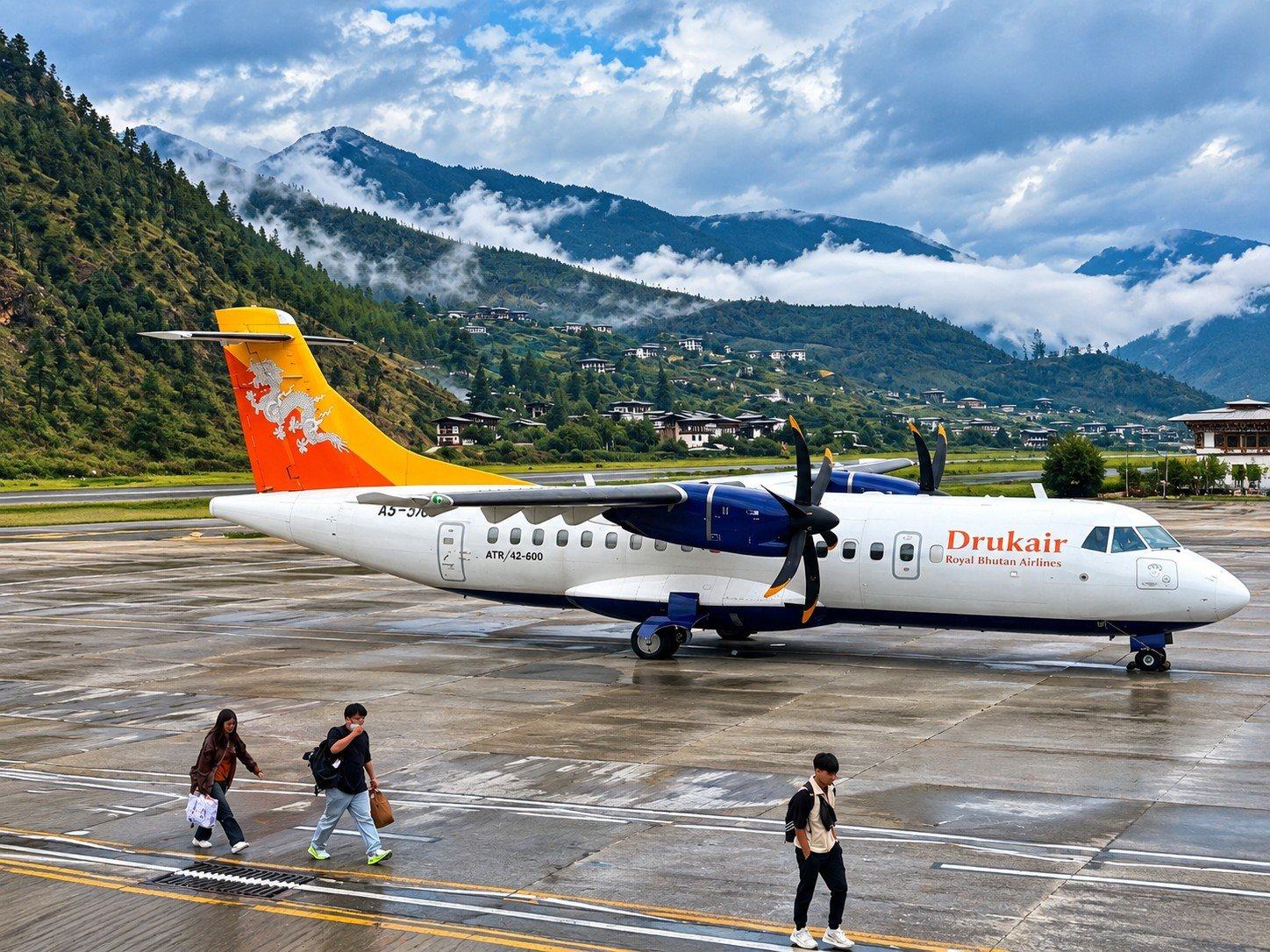 Boarding at Paro International Airport