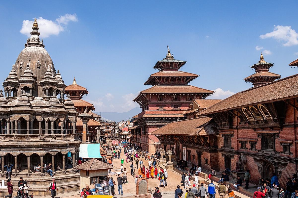 The temples of Patan Durbar Square, Lalitpur, Nepal