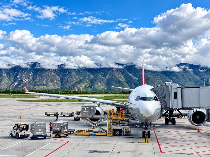 Fly from Kathmandu to Lhasa over the roof of the world.