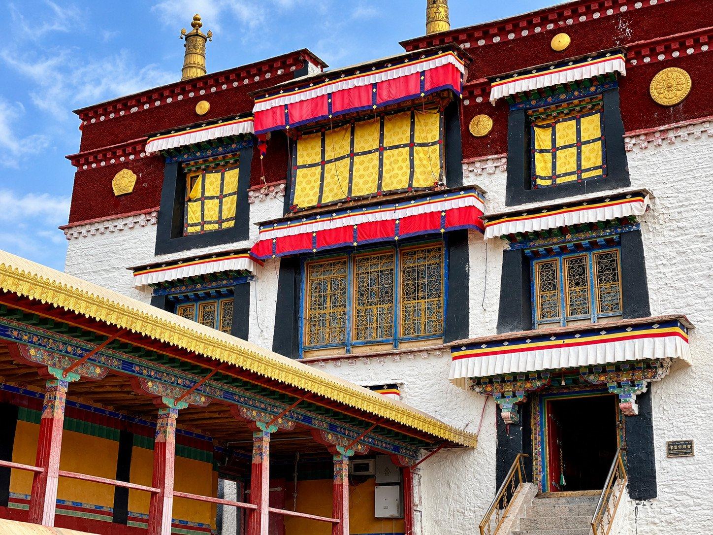 An ornate monastery facade
