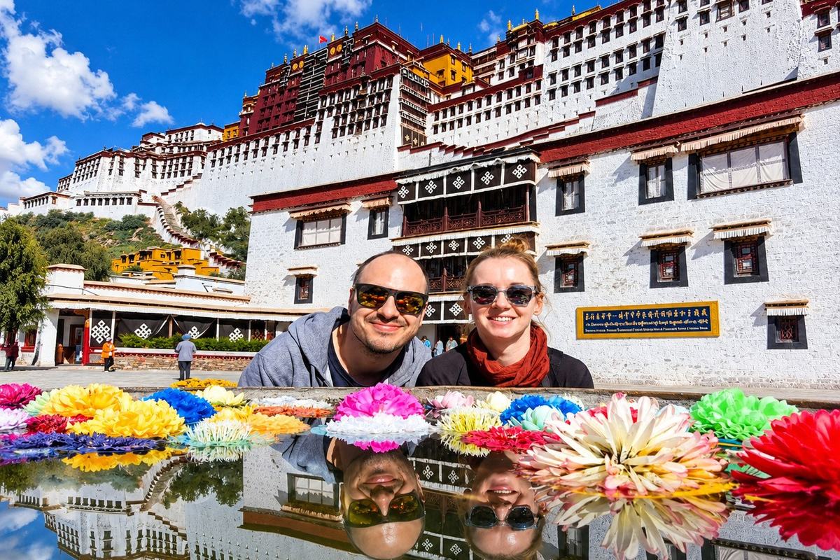 The Potala Palace and its reflection