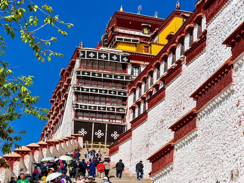 Climb the Potala Palace, the Dalai Lamas' winter palace.
