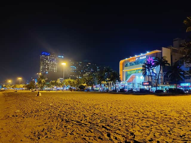 Pattaya beach at night