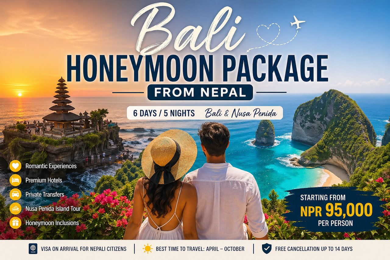 Bali Honeymoon Package from Nepal: Why Bali Should Be Your First Trip Together