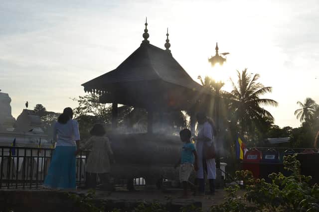 Temple of the Tooth, Kandy, at sunset