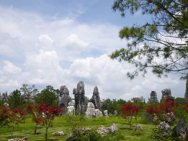 Limestone pillars of the Stone Forest near Kunming
