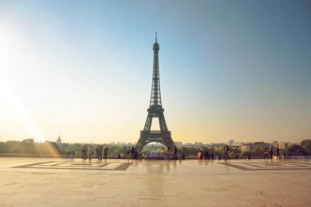 The Eiffel Tower seen from Trocadéro, Paris