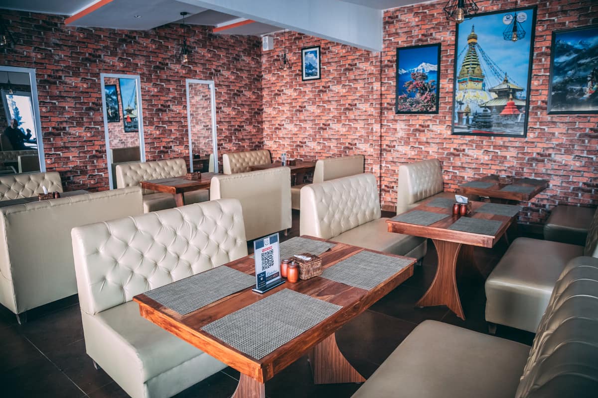 Dining room at the Himalayan Suite Hotel restaurant, Kathmandu