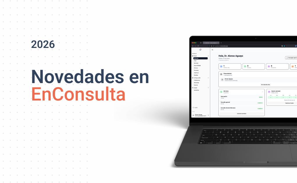 Novedades EnConsulta 2026: todo lo nuevo en la plataforma