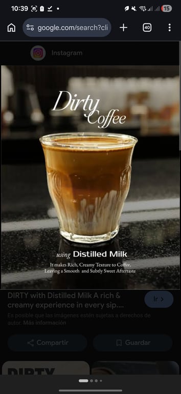 Dirty coffee