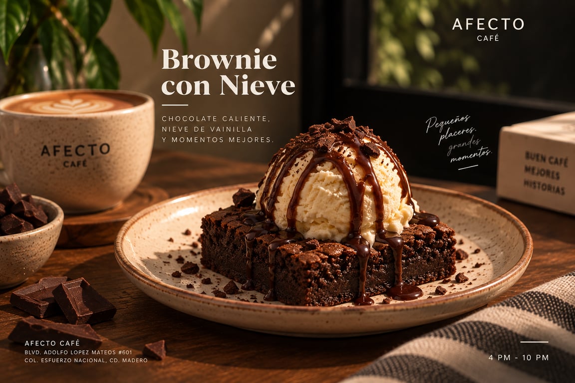 brownie con nieve - Image 1