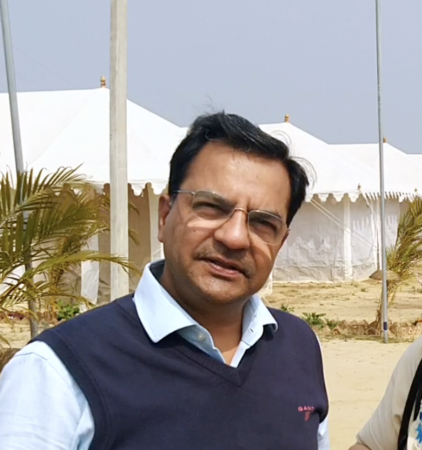 Senior VP of Purchasing at Volvo, Rajesh Mittal at our campsite in 2019.