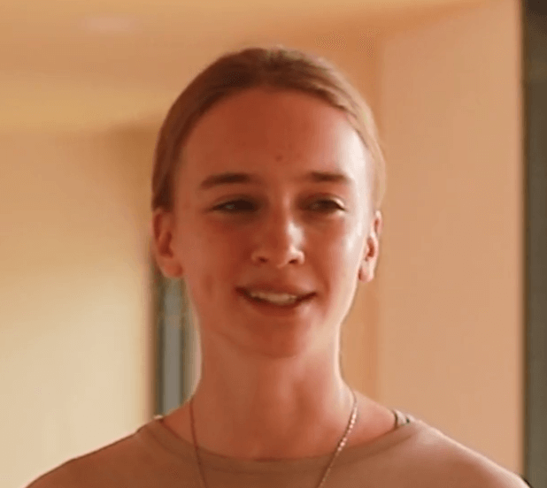 Sasha from Russia at Abhyas School of Yoga.