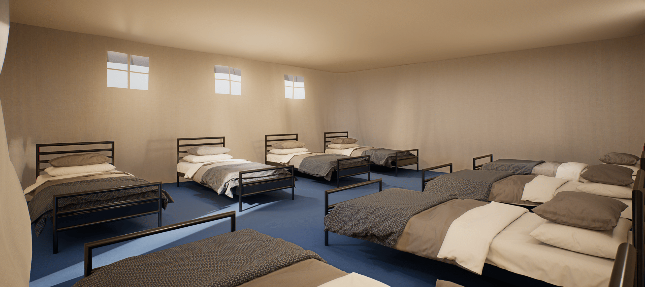 The dormitory single option offered by camp67.