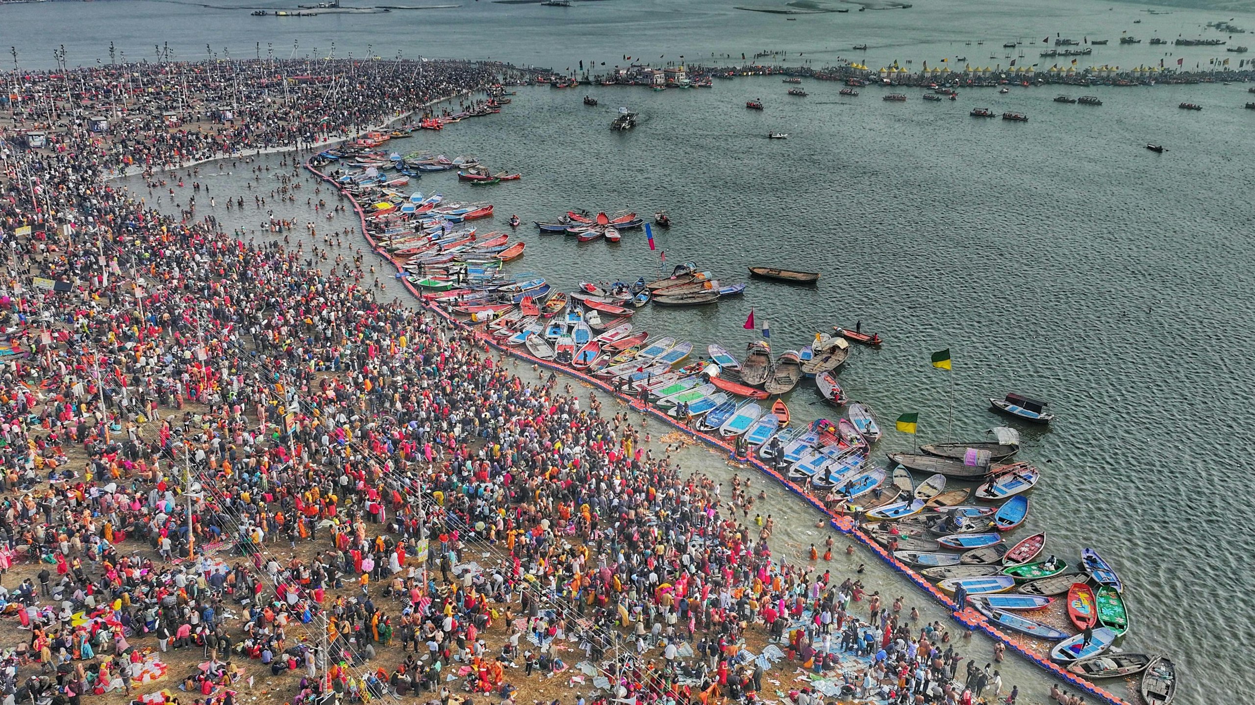 The sacred Triveni Sangam
