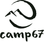 The camp67 Logo in black