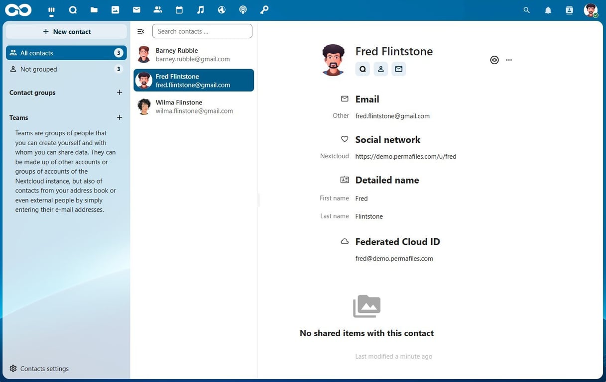 Nextcloud Contacts