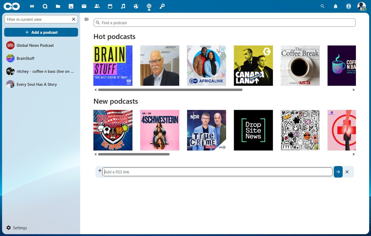 Nextcloud Podcasts