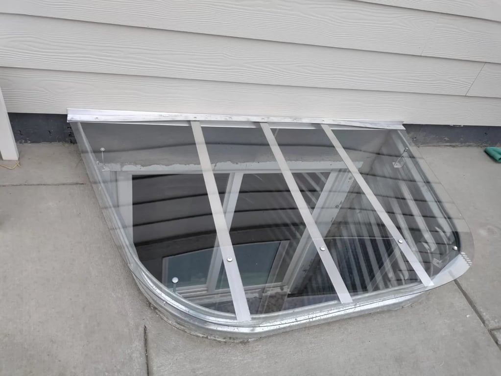 Custom window well cover made onsite for perfect fit in Ramah Colorado
