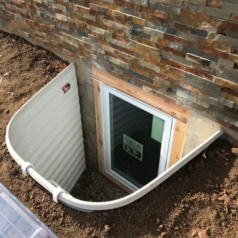 Window well replacement project in Woodland Park Colorado