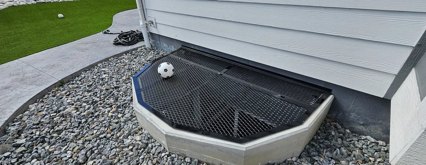 Window well cover safe for kids installed in Justice Illinois