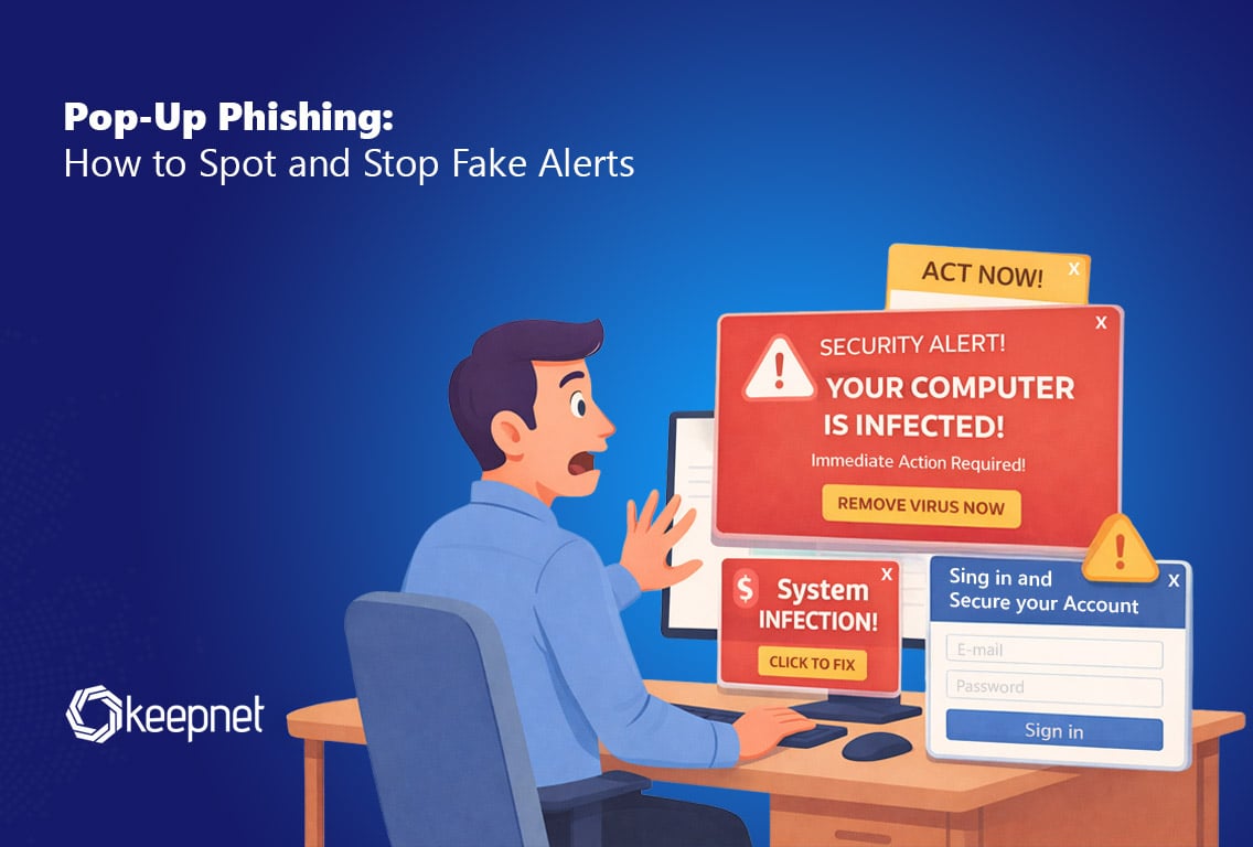 Pop-up phishing uses alerts to steal passwords or money. Learn red flags, what to do if you clicked, and prevention tips for users and teams. Includes 10 FAQs.