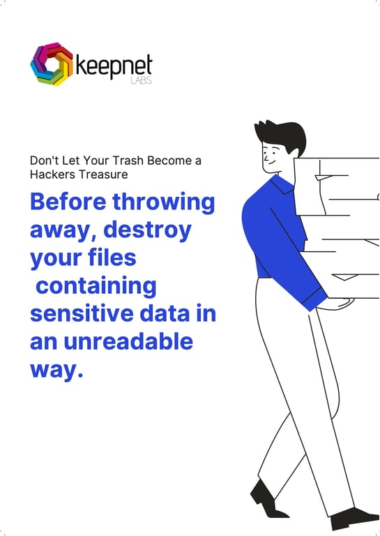 Do not let your trash become a hackers poster