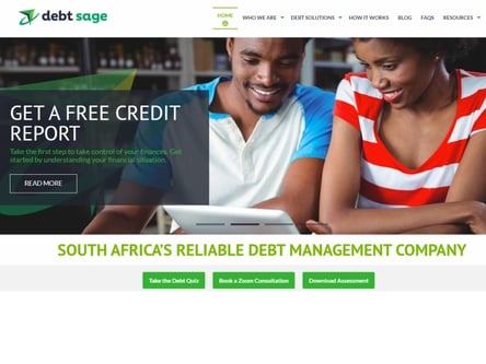 Debt Sage homepage
